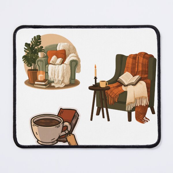 Item preview, Cozy Reading Nook Book Lover Aesthetic designed and sold by NicolasGlowArt.