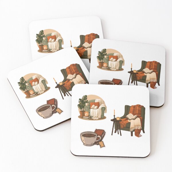 Item preview, Cozy Reading Nook Book Lover Aesthetic designed and sold by NicolasGlowArt.