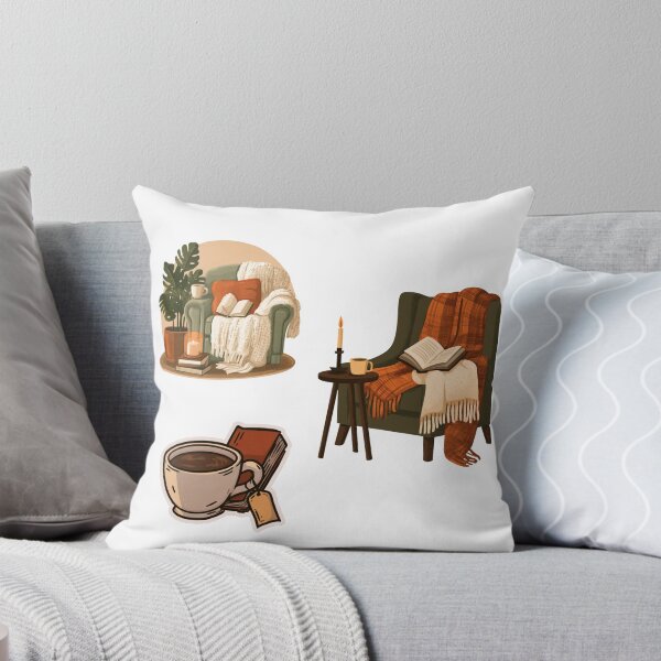 Item preview, Cozy Reading Nook Book Lover Aesthetic designed and sold by NicolasGlowArt.