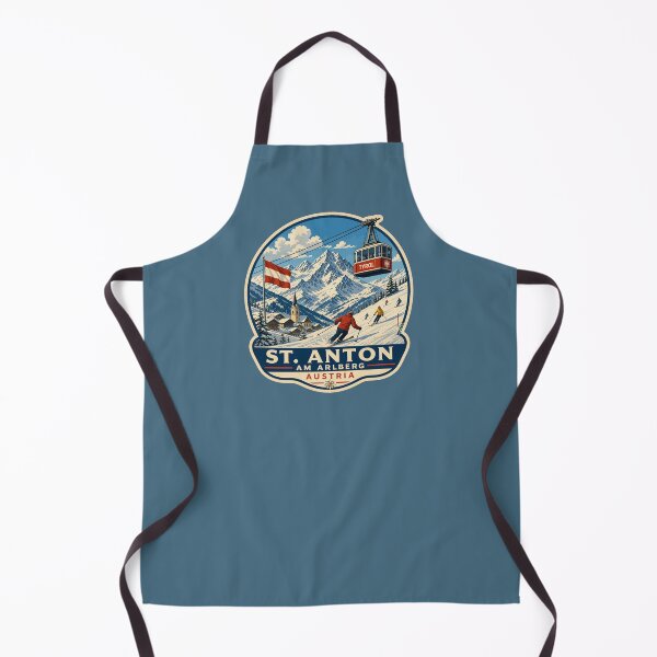 Item preview, St Anton am Arlberg, St. Anton Austria Tyrol Ski Sticker TShirt 05 designed and sold by OuterShellUK.