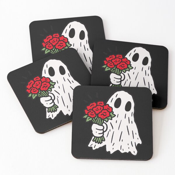 Item preview, Ghost Holding Red Roses designed and sold by MonkiFlipp.