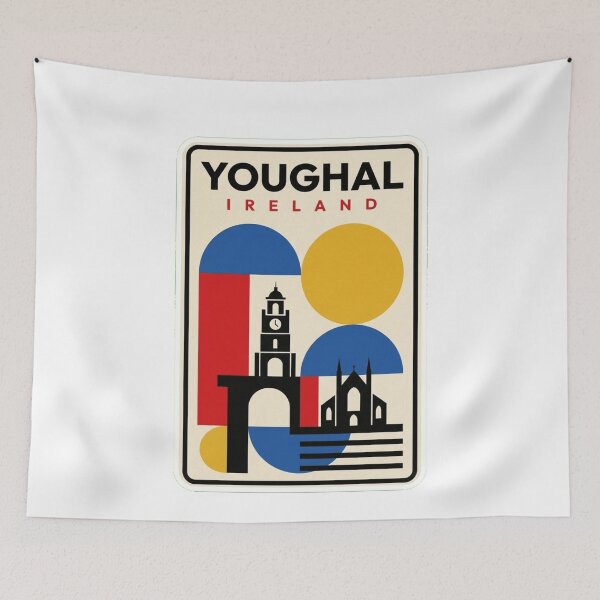 Item preview, Retro Youghal Bauhaus Geometric Skyline designed and sold by k3rstman1.