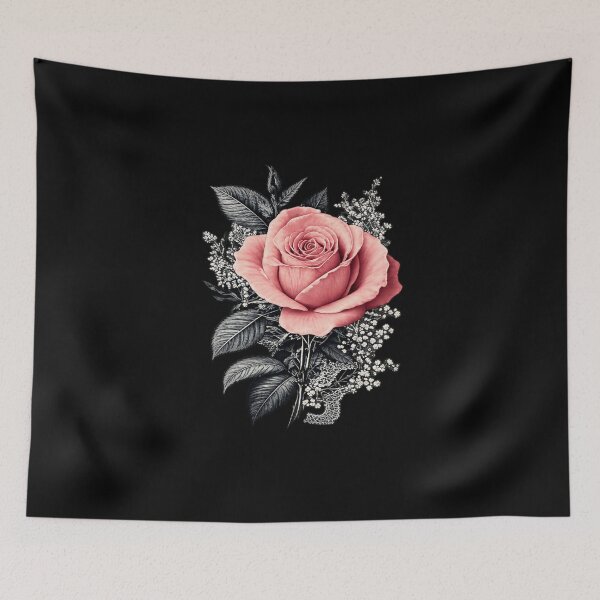 Item preview, Pink Rose Flower Botanist Garden Flower Pink Rose designed and sold by 68MadagascarZoo.