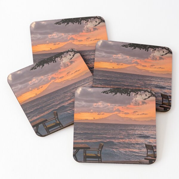 Item preview, Golden Hour - Bali view from Lombok, Indonesia designed and sold by AlienFusion.