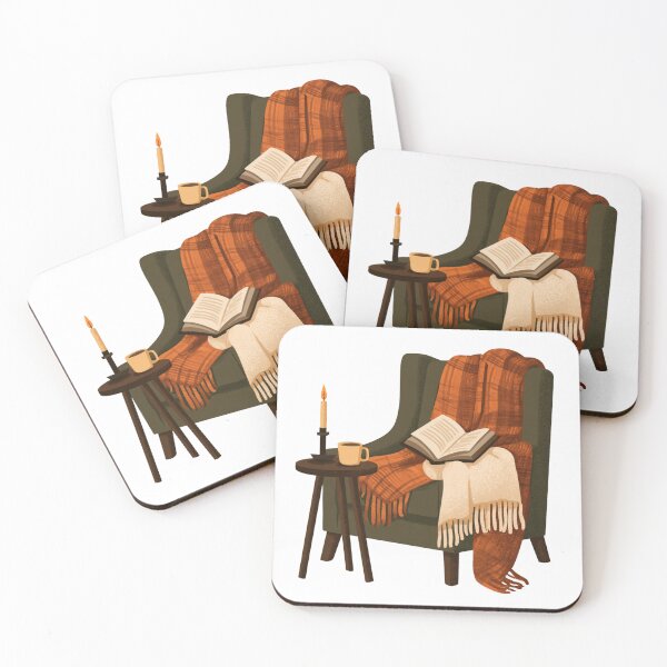 Item preview, Cozy Reading Nook Armchair Book Lover Hygge designed and sold by NicolasGlowArt.