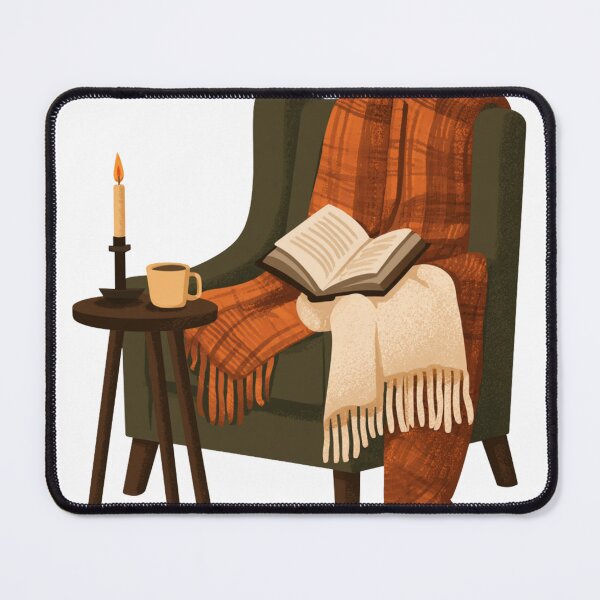 Item preview, Cozy Reading Nook Armchair Book Lover Hygge designed and sold by NicolasGlowArt.