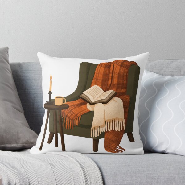 Item preview, Cozy Reading Nook Armchair Book Lover Hygge designed and sold by NicolasGlowArt.