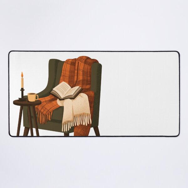 Item preview, Cozy Reading Nook Armchair Book Lover Hygge designed and sold by NicolasGlowArt.
