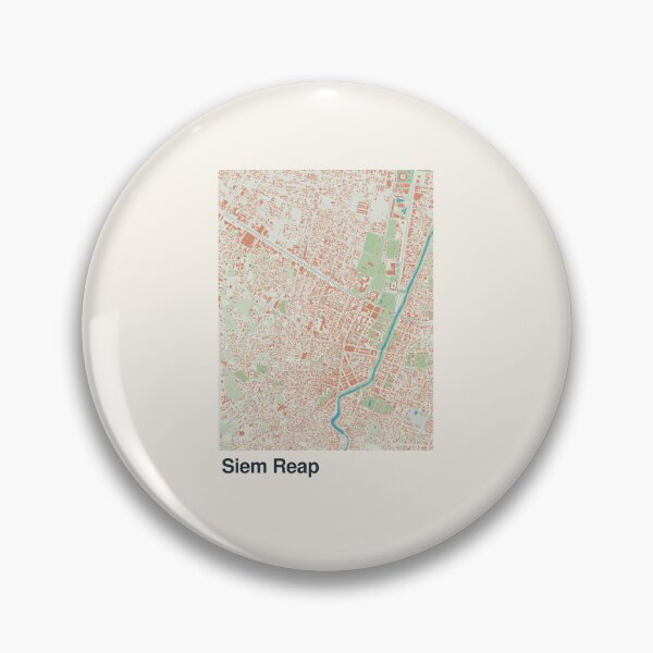 Artikelvorschau, Minimalistische Kartenkunst von Siem Reap entworfen und verkauft von MapsNerd.