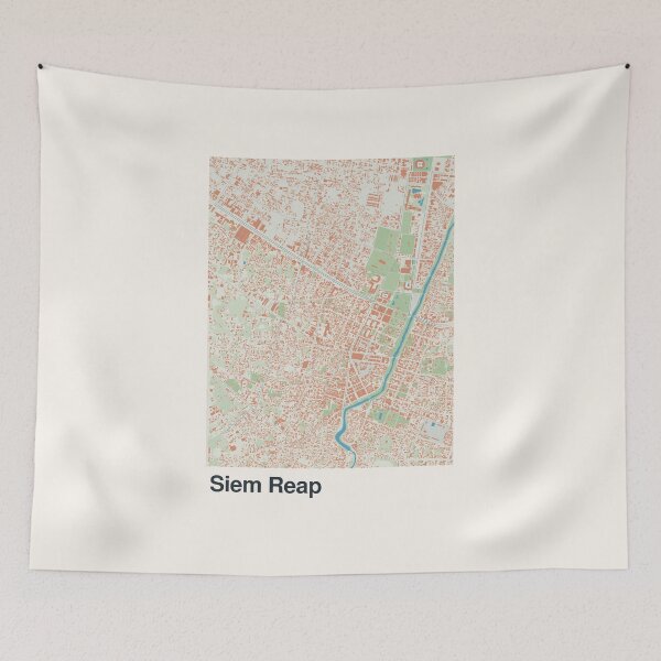 Item preview, Siem Reap Minimalistic Map Art designed and sold by MapsNerd.