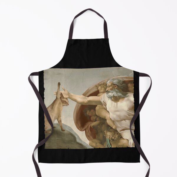 Item preview, Creation Of Adam Cat Parody Funny Renaissance Art Cat Lover designed and sold by ZadehsiGG.