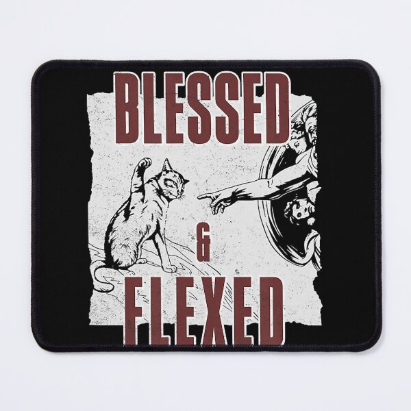 Item preview, Blessed & Flexed Cat Lover Funny Feline designed and sold by ZadehsiGG.