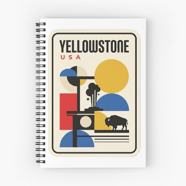 Item preview, Retro Yellowstone Bauhaus Geometric Skyline designed and sold by k3rstman1.