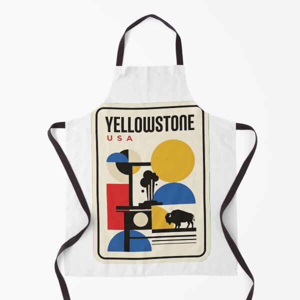 Item preview, Retro Yellowstone Bauhaus Geometric Skyline designed and sold by k3rstman1.