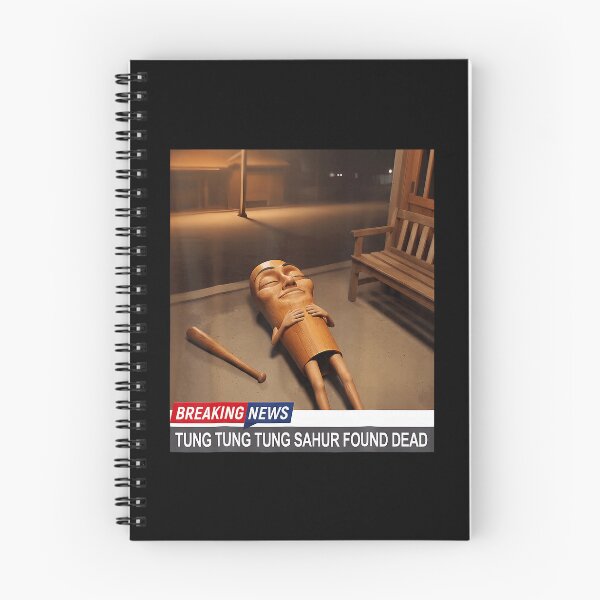 Item preview, Tung Tung Tung Sahur Found Dead Breaking News Meme designed and sold by thefirstbroo.
