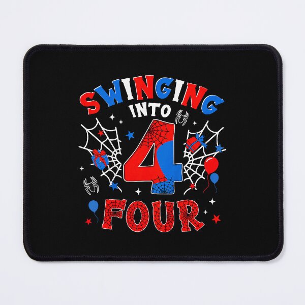 Item preview, Swinging Into Four Spider Fourth Birthday Celebration designed and sold by OddPopARt.