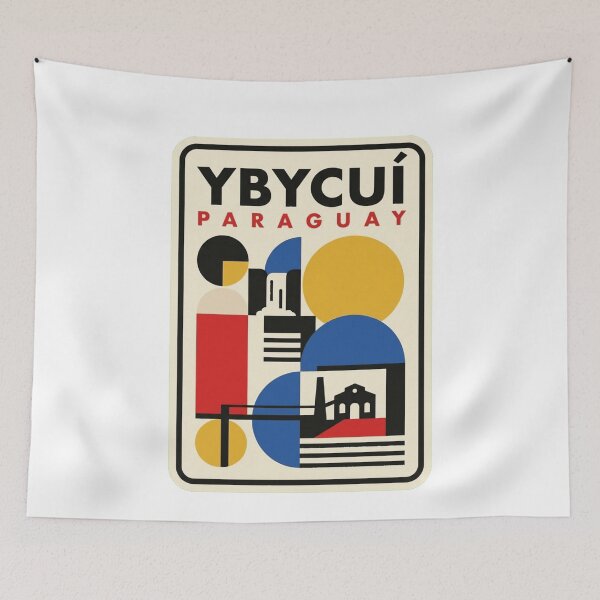 Item preview, Retro Ybycuí Bauhaus Geometric Skyline designed and sold by k3rstman1.