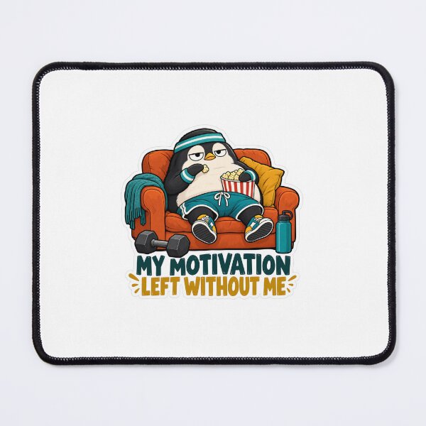Item preview, lazy gym penguin designed and sold by DOCHEC.