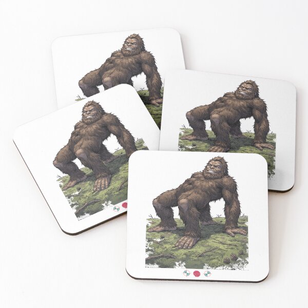 Item preview, Funny Grumpy Bigfoot Doing Yoga Bridge Pose Sasquatch designed and sold by Whimsy Trail Co.