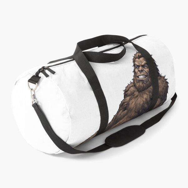 Item preview, Funny Grumpy Bigfoot Doing Yoga Bridge Pose Sasquatch designed and sold by Whimsy Trail Co.