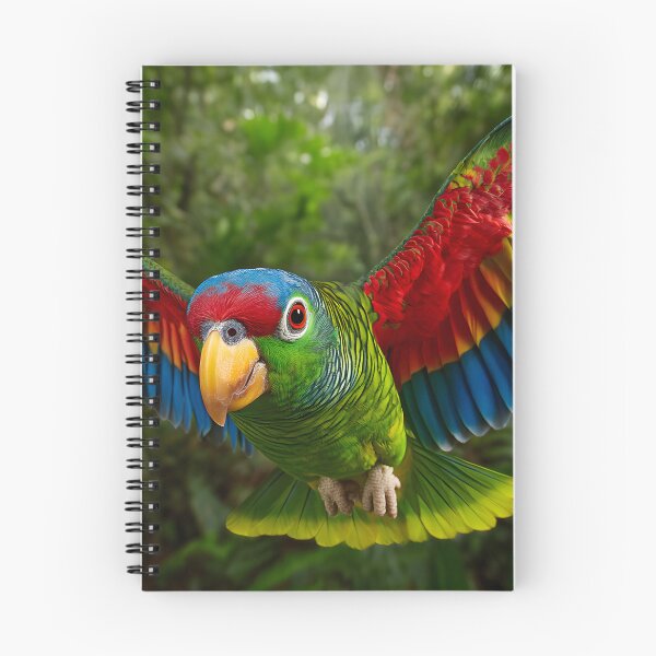 Item preview, Vibrant Parrot in Mid-Flight Jungle Scene Display designed and sold by Artessie.
