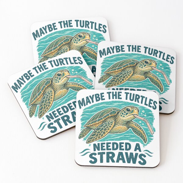 Item preview, MAYBE THE TURTLES NEEDED A STRAWS designed and sold by erkinmaddison.