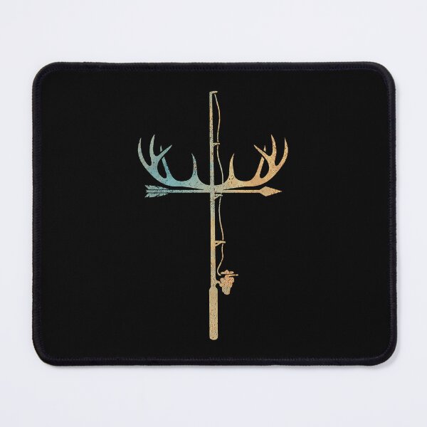 Item preview, Christian Antler Cross Fishing Hunting Faith Symbol designed and sold by thefirstbroo.