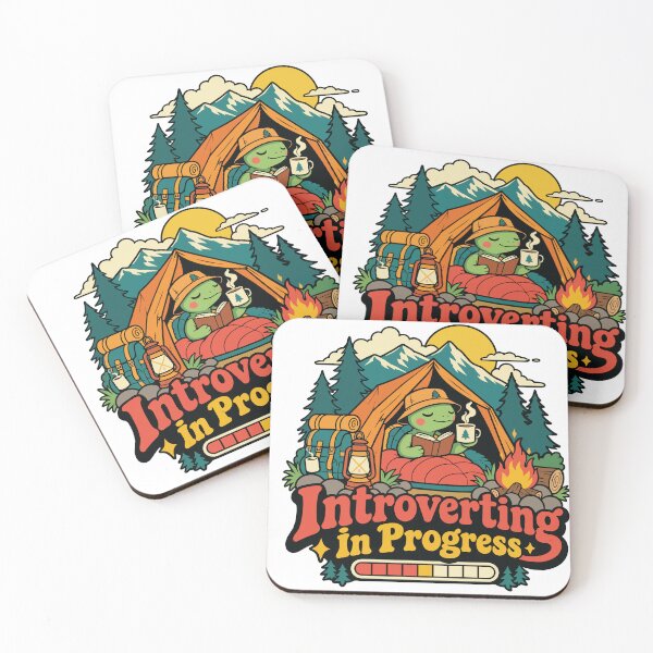 Item preview, Introverting in Progress Funny Frog Camping Humor designed and sold by Summit Folk Studio.