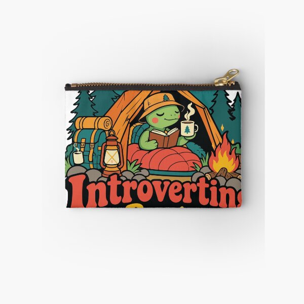 Item preview, Introverting in Progress Funny Frog Camping Humor designed and sold by Summit Folk Studio.