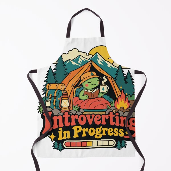 Item preview, Introverting in Progress Funny Frog Camping Humor designed and sold by Summit Folk Studio.