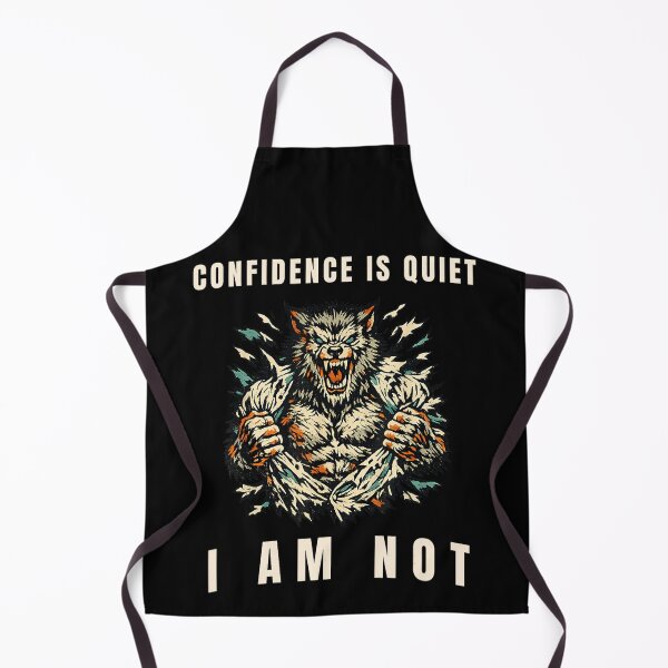 Item preview, Confidence Is Quiet I Am Not Werewolf Wolf Power Strength designed and sold by ZadehsiGG.