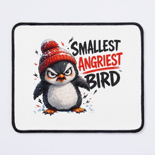 Item preview, Smallest Angriest Bird Funny Angry Bird Winter Beanie designed and sold by belladesign7.
