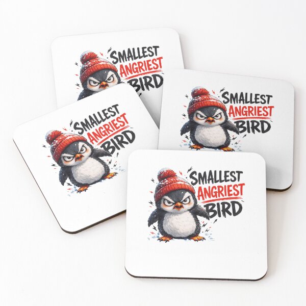 Item preview, Smallest Angriest Bird Funny Angry Bird Winter Beanie designed and sold by belladesign7.
