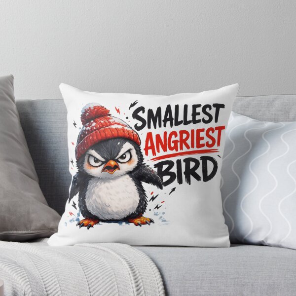 Item preview, Smallest Angriest Bird Funny Angry Bird Winter Beanie designed and sold by belladesign7.