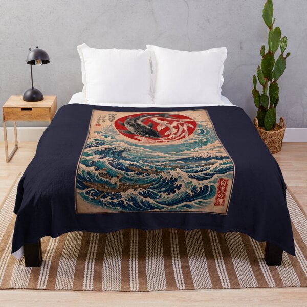 Item preview, Yin Yang Koi Fish 2 - Great Wave & Mount Fuji Ukiyo-e designed and sold by TheSamuraiCat.