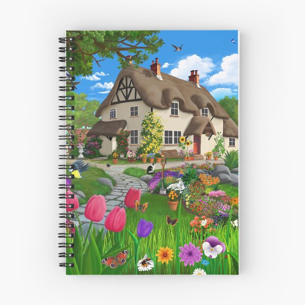 Item preview, Peaceful Cottage Garden designed and sold by GeraldNewtonArt.