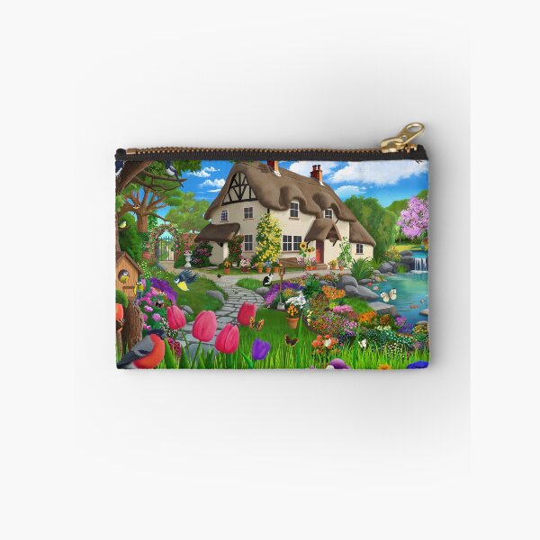 Item preview, Peaceful Cottage Garden designed and sold by GeraldNewtonArt.