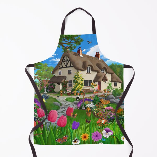 Item preview, Peaceful Cottage Garden designed and sold by GeraldNewtonArt.