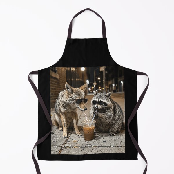 Item preview, Cool Coyote Raccoon Sunglasses Iced Coffee Wildlife Humor designed and sold by ZadehsiGG.