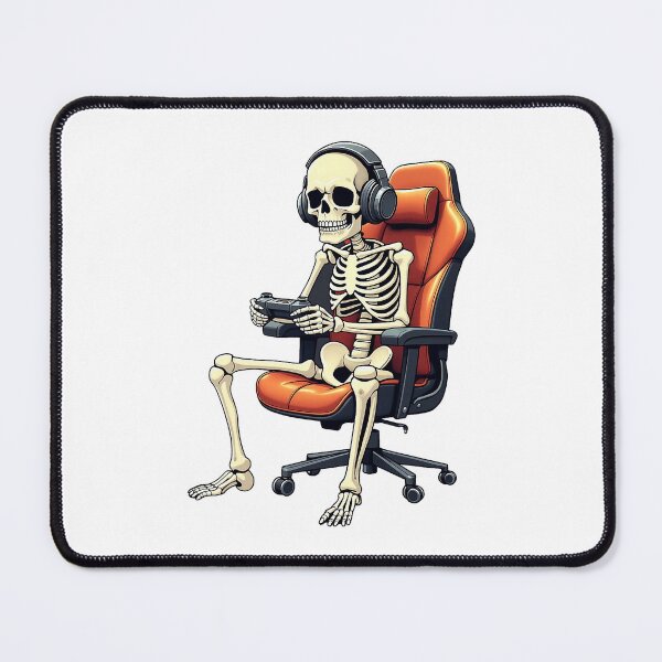 Item preview, Skeleton Gamer Playing Video Games Halloween Humor designed and sold by OddPopARt.