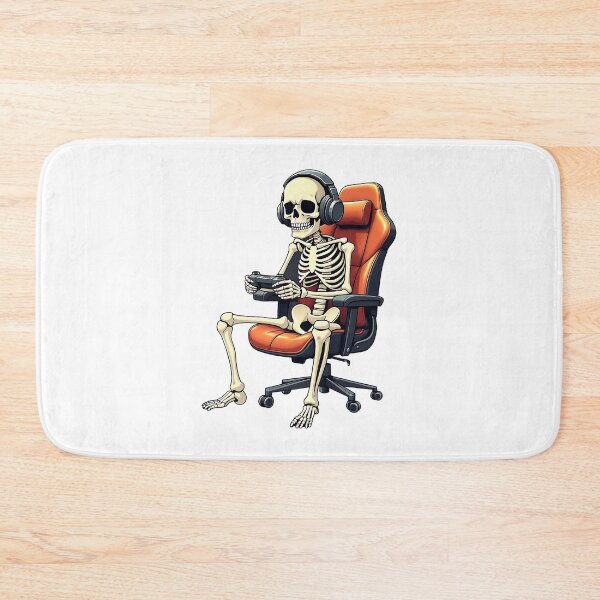 Item preview, Skeleton Gamer Playing Video Games Halloween Humor designed and sold by OddPopARt.