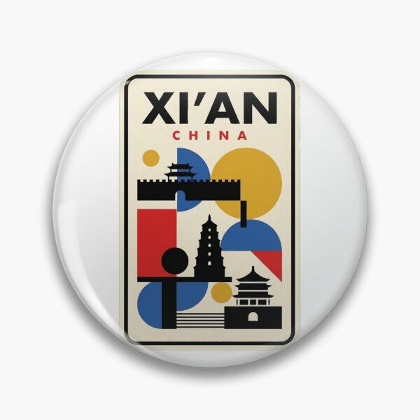 Item preview, Retro Xi'An Bauhaus Geometric Skyline designed and sold by k3rstman1.