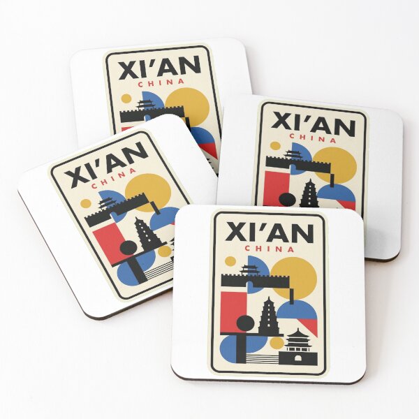 Item preview, Retro Xi'An Bauhaus Geometric Skyline designed and sold by k3rstman1.