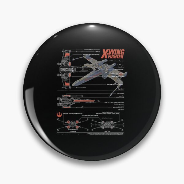 Item preview, X-Wing Fighter Schematic Blueprint Rebel Pilot Collectible designed and sold by thefirstbroo.