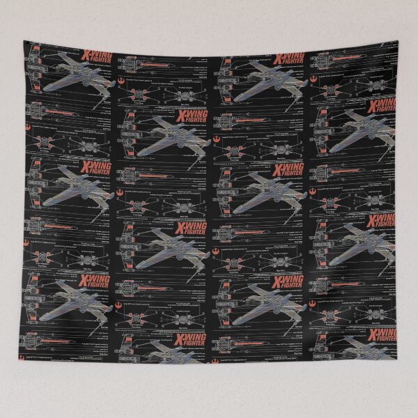 Item preview, X-Wing Fighter Schematic Blueprint Rebel Pilot Collectible designed and sold by thefirstbroo.