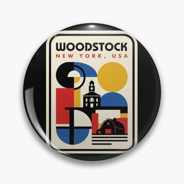 Item preview, Retro Woodstock Bauhaus Geometric Skyline designed and sold by k3rstman1.