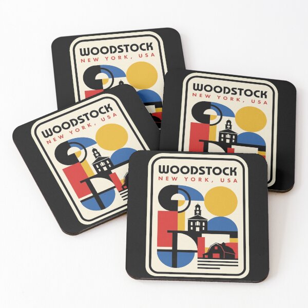 Item preview, Retro Woodstock Bauhaus Geometric Skyline designed and sold by k3rstman1.