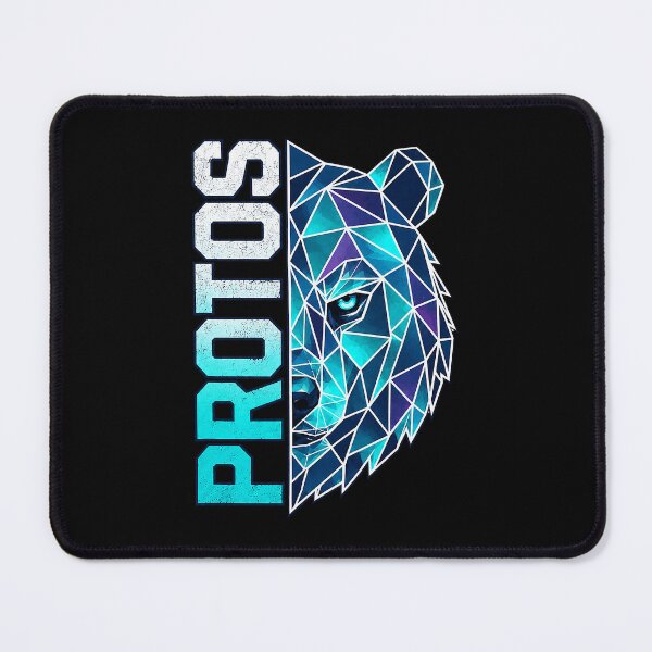 Item preview, Protos School Spirit Geometric Bear Mascot designed and sold by OddPopARt.