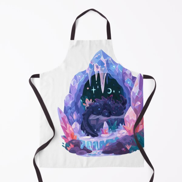 Item preview, Cute Sleeping Dragon Crystal Cave Night Sky designed and sold by NicolasGlowArt.