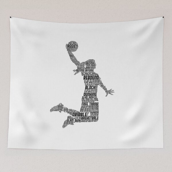 Item preview, Basketball Girl Typography Silhouette Basketball Player designed and sold by Beanimilki.